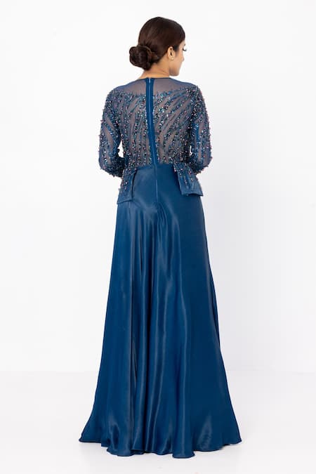 Sartoriale Abstract Embroidered Gown 