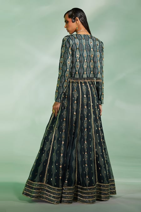 Divya Aggarwal Glory Printed Jacket Lehenga Set 