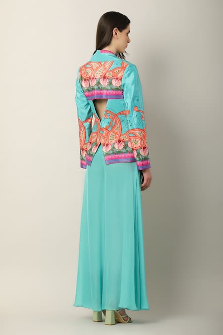 Limerick By Abirr N' Nanki Ela Paisley Print Jacket 