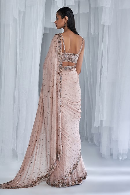 Dolly J Shanayah Kamdani Pre-Stitched Saree With Corset 