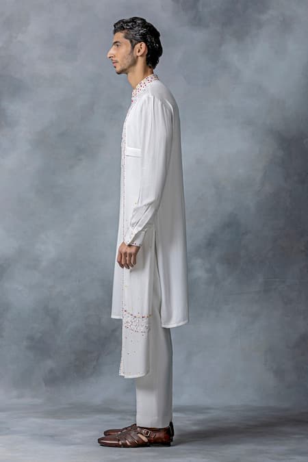 Sarab Khanijou Yoke Embroidered Kurta Set 