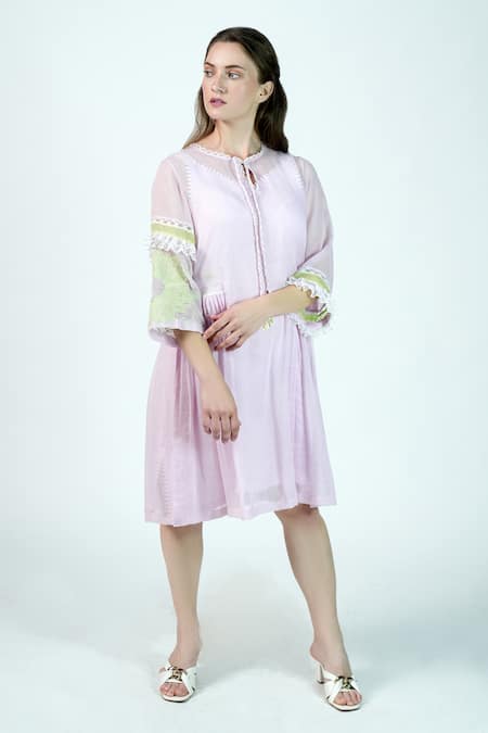 Jyoti Bansal Sweet Rose Lace Lined Tunic 