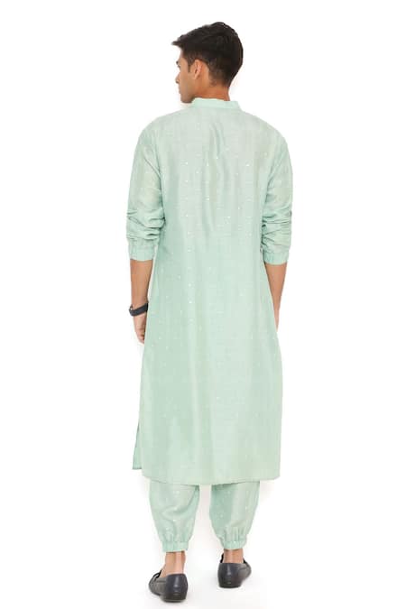 PS Men By Payal Singhal Mandarin Neck Bomber Kurta Set 