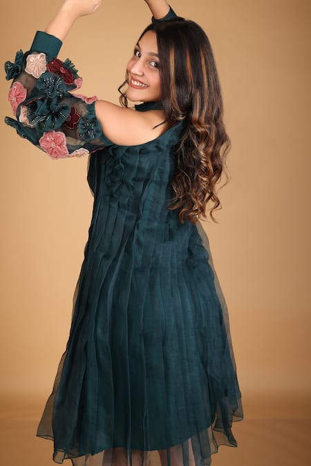 Label Shristi Chetani Balloon Sleeve Dress 