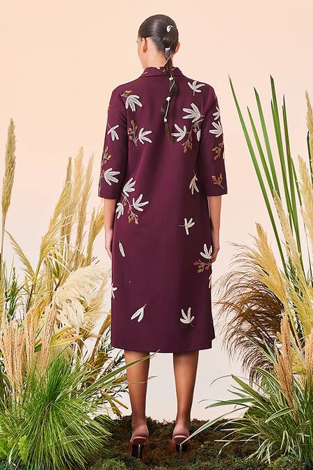 Shahin Mannan Tiny Branches Long Dress 