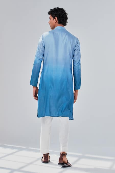 Shreyansh Designs Asymmetric Ombre Kurta 