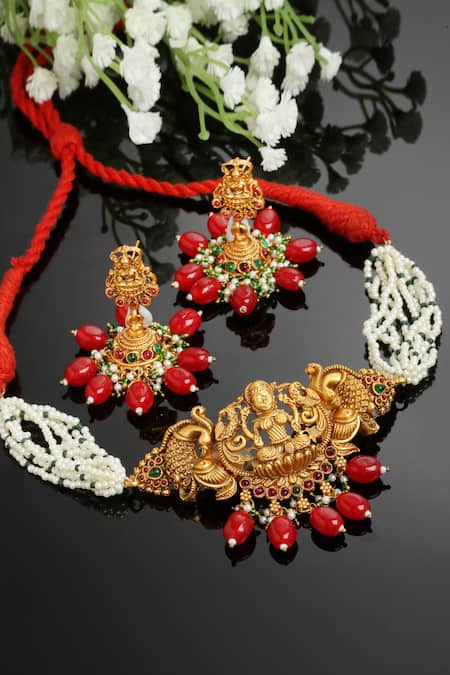 Dugran By Dugristyle Carved Temple Choker Set 