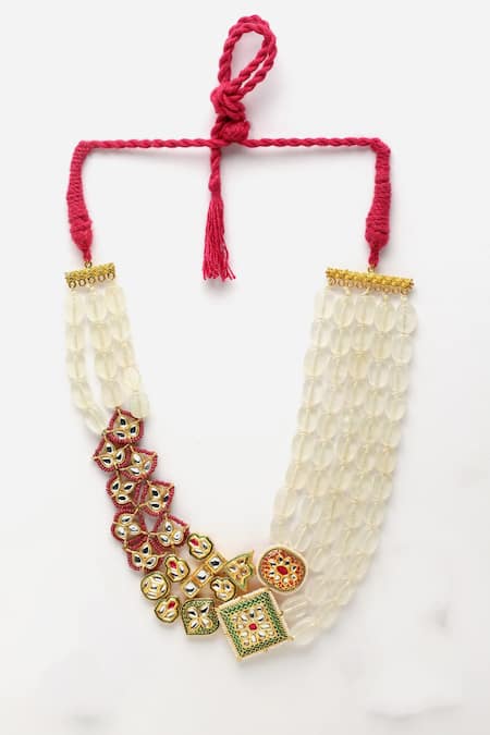 Dugran By Dugristyle Multi Color Beaded Layer Necklace
