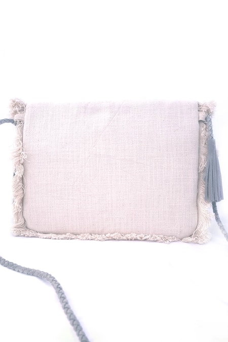 A Clutch Story Flower Embroidered Boho Clutch Bag