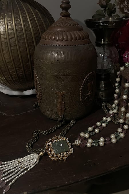 Riana Jewellery Pearl Tassel Mala 