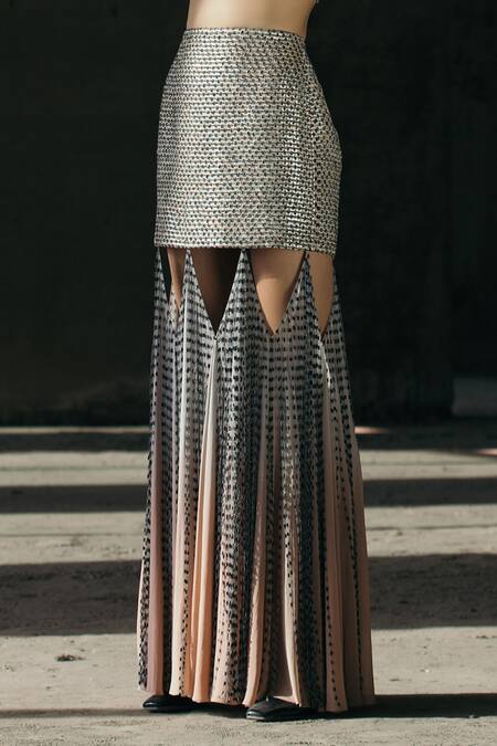 Metallic 2025 woven skirt