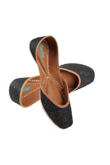 Imlee Jaipur Floral Thread Work Juttis 