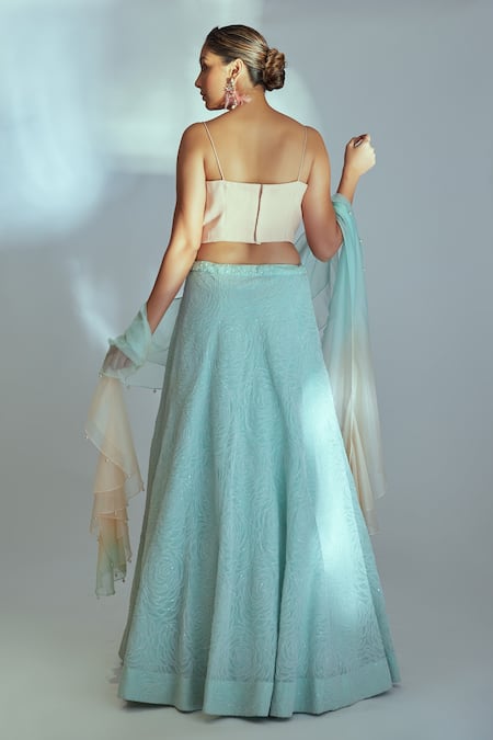 Suruchi Parakh Rose Embroidered Lehenga Set 