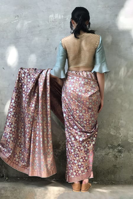 I Am Design Ikat Pattern Saree 