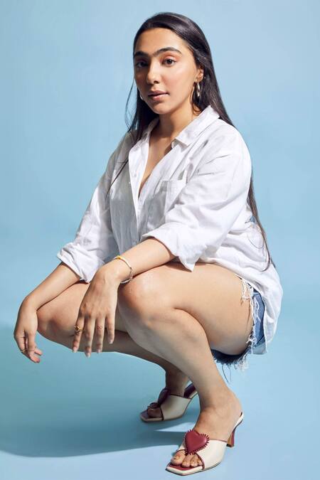 Shop Tiesta Maroon Red Velvet Heart Heels at Aza Fashions Shop_Tiesta_Maroon Red Velvet Heart Heels _at_Aza_Fashions