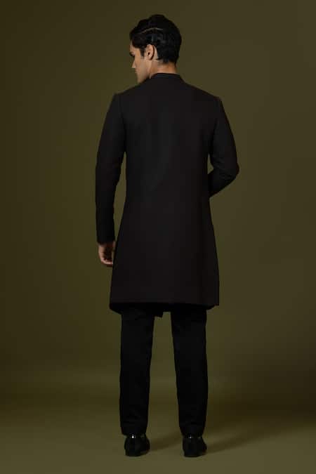 PAARSH Placement Embroidered Achkan Trouser Set 