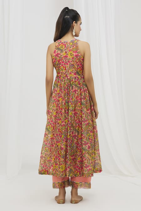 Yuvraani Jaipur Floral Pattern Anarkali Set 