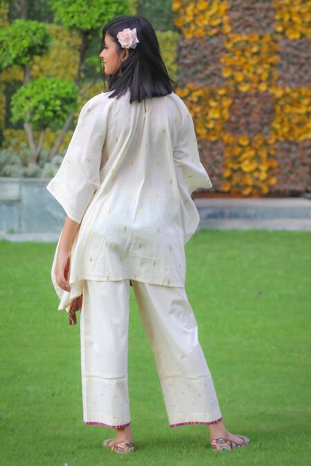 Ekavira Cotton Kaftan & Palazzo Set 