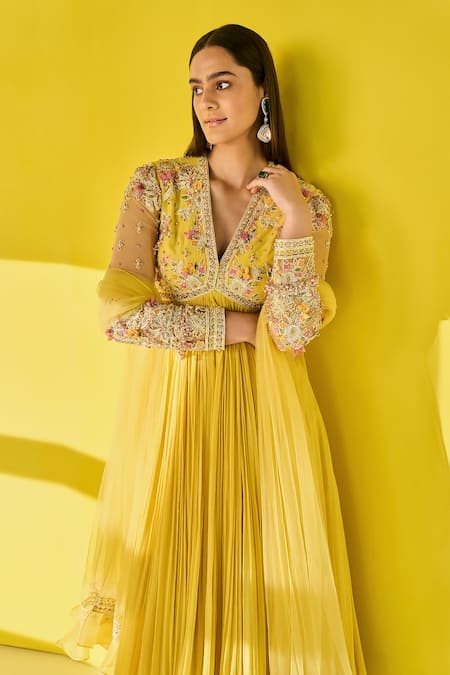 Frill anarkali outlet dress