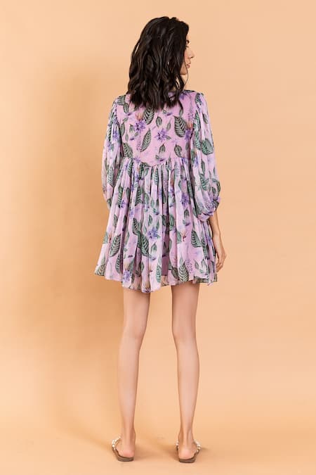 Aroop Shop India Katherine Aster Print Dress 