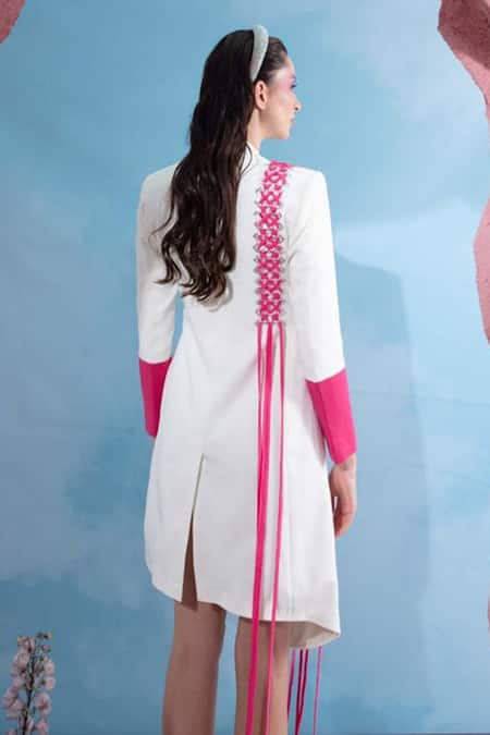 Vidhi Wadhwani Cini Panelled Jacket Dress 