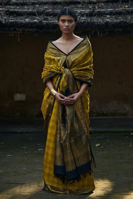 Paaprika Handwoven Kanjivaram Saree 