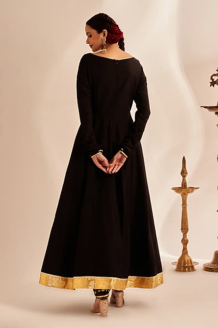 Black Outwear Women Anarkali Dress at Best Price in Surat | Heer Fashion