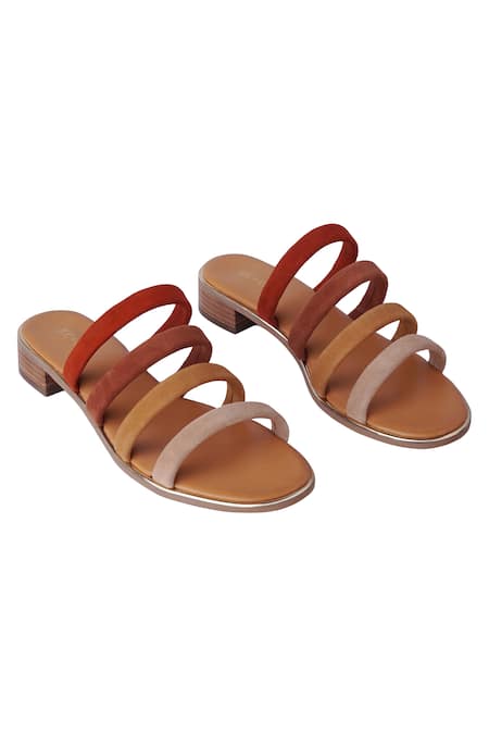 Shop Nine By Janine Brown Plain Carol Leather Multi Strap Heels at Aza Fashions Shop_Nine By Janine_Brown Plain Carol Leather Multi Strap Heels _at_Aza_Fashions