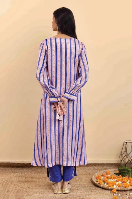 Pita Nila Kira Printed Gathered Kurta Set 