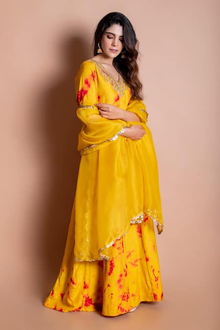 Kesar Studio Mirror Embroidered Anarkali With Dupatta 