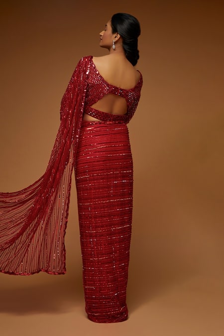 Neeta Lulla Femme Sequin Embellished Saree With Blouse 
