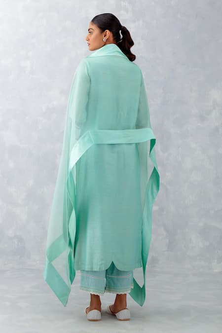 Devnaagri Dori & Pittan Floral Work Kurta Set 