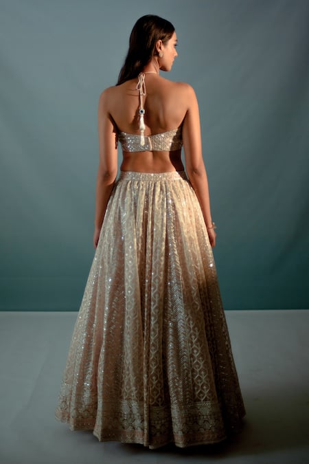 Aaryaa By Kashveen Kohli Gota Patti Embellished Lehenga Set 