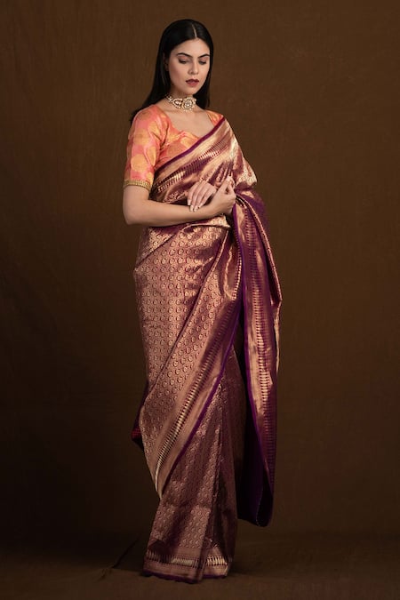 Devissha Katan Silk Banarasi Handloom Saree 