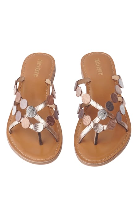 Shop_Nine By Janine_Multi Color Embroidery Holo Embossed Leather Heels _at_Aza_Fashions