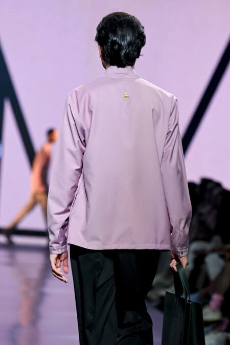Shop_Tisa - Men_Pink Terry Rayon Embroidery Thread Placement Jacket And Pant Set_at_Aza_Fashions