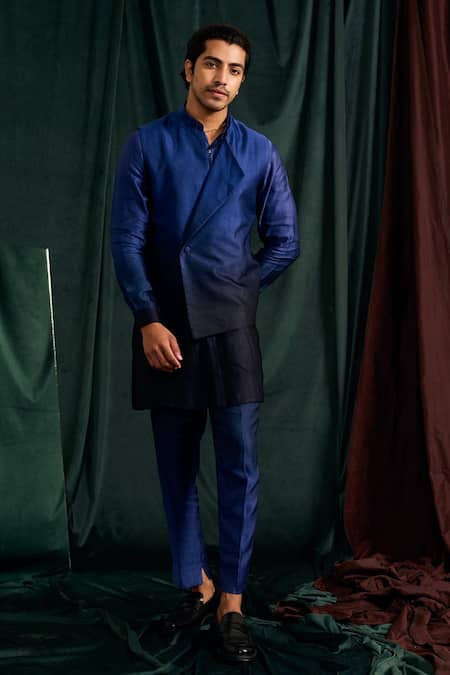 Project Bandi Ombre Kurta & Overlap Bundi Set 