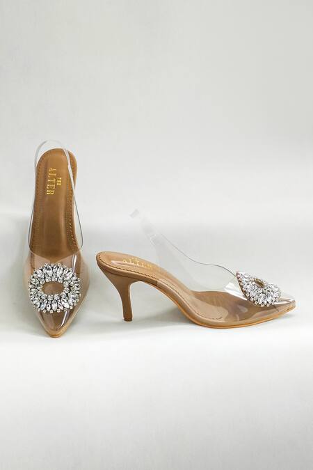 Pleaser Adore/708mr/5 Women Glitter & Stone Embossed Platform Stiletto  Stripper High Heels Shoes Clear – Fenvy