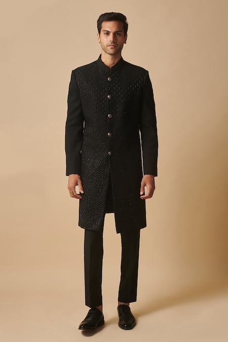 Philocaly Bling Empire Nalki Embroidered Achkan 