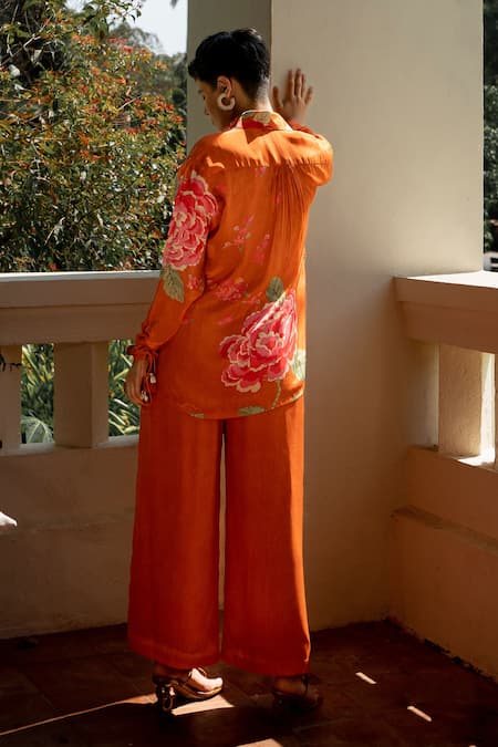 Paulmi And Harsh Blissful Floral Print Shirt & Pant Co-ord Set 