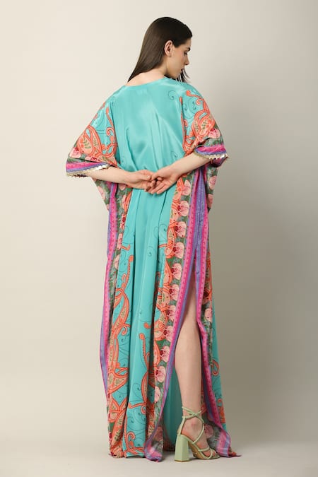 Limerick By Abirr N' Nanki Danya Paisley Print Kaftan
