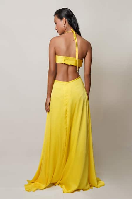 Pinup By Astha Waist Cutout Gown 