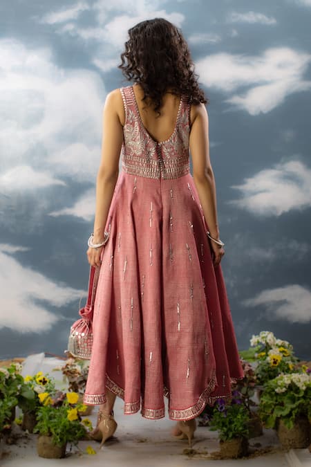 Saksham & Neharicka Laalsa Hand Embroidered Dress 