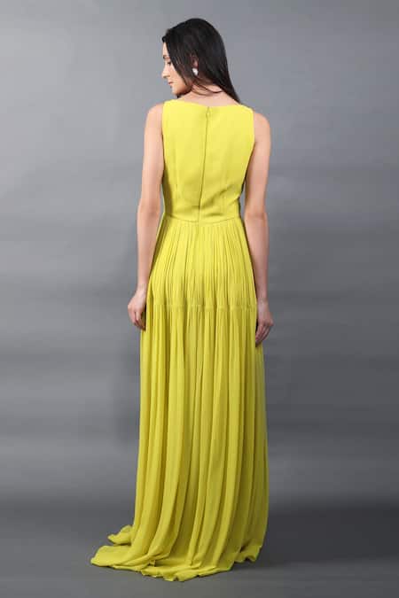 Swatee Singh Pleated & Flared Gown 