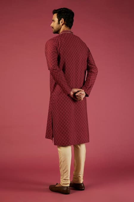 Krishna Mehta Floral Print Kurta Set 