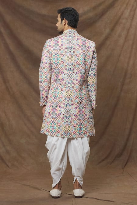 Arihant Rai Sinha Abstract Pattern Sherwani Set 