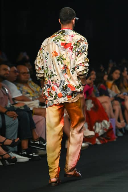 Mahima Mahajan Floral Print Jacket Pant Set 