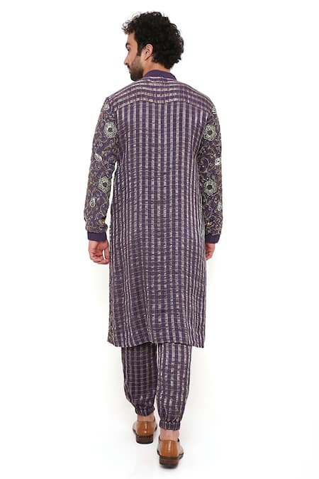 PS Men By Payal Singhal Embroidered Kurta & Joggers Set 
