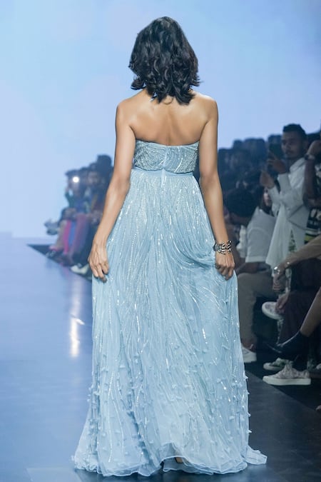 Saisha Shinde Strapless Hand Embroidered Gown 