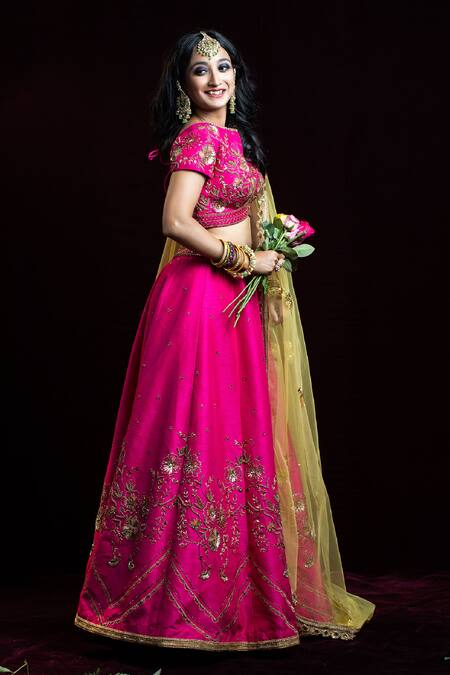 Kanj By Priyanka A Sakhuja Roop Embroidered Lehenga Set 